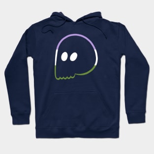 Cute Emo Skull (Genderqueer Colors) Hoodie